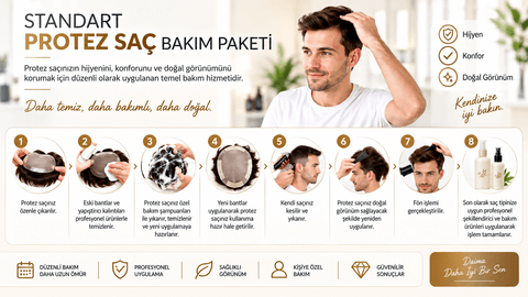 Standart Protez Saç Bakım Paketi